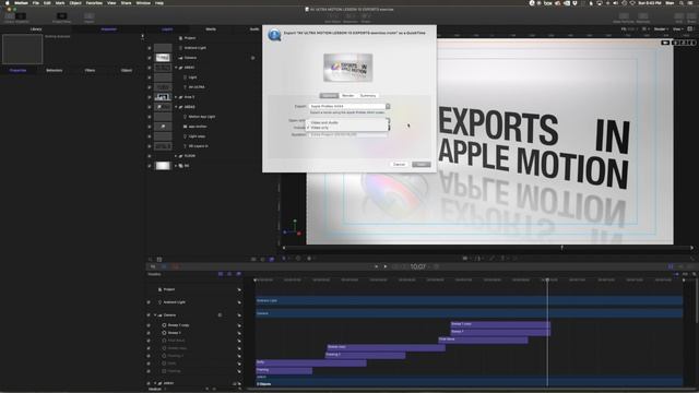 Render Settings and Exports in Apple Motion - Apple Motion Professional Training 10 by AV-Ultra смотреть онлайн
