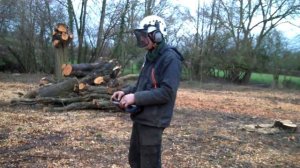 Stump grinder in action / Как работает измельчитель пней