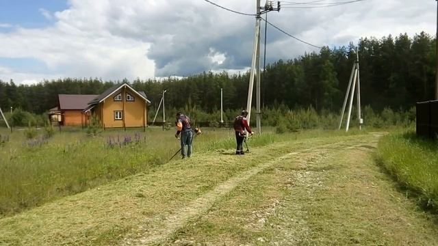 Покос дорожного полотна КП Родные просторы