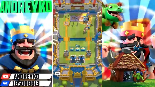 ГОЛЕМ + МОЛНИЯ + ДРОВОСЕК И НОЧНАЯ ВЕДЬМА - CLASH ROYALE смотреть онлайн