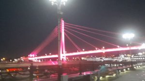 «Тюменский Мост Влюблённых» —самый красивый мост!!! Вантовый пешеходный мост через реку Тура