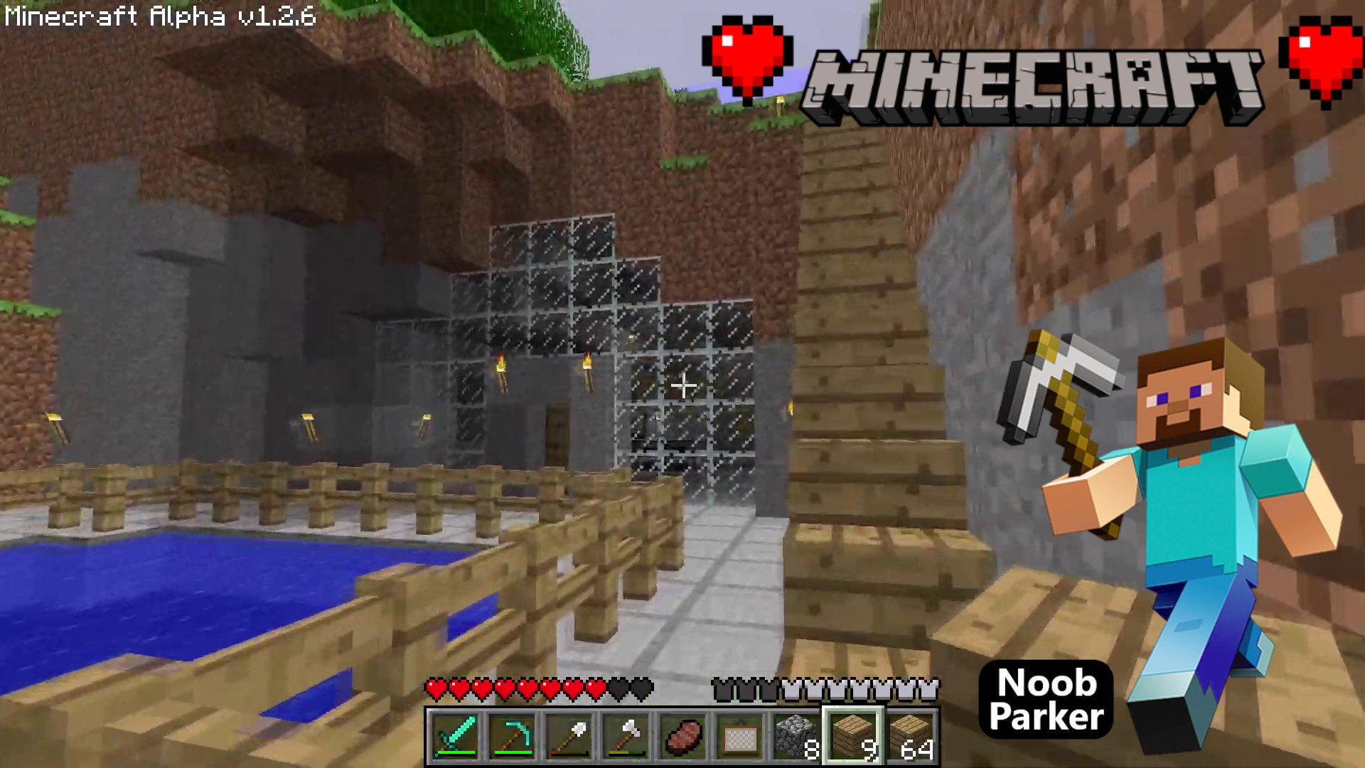 Ностальгический лонгплей по Minecraft - База на склоне горы Альфа майнкрафт