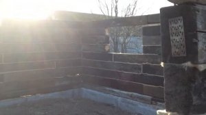 Сарай для животных из шпал - 29 ноября 2019. С этим ушли в зиму.