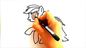 Как нарисовать  маленького пони