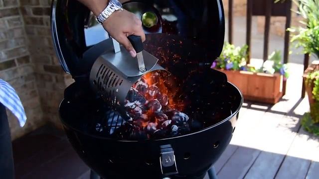 Продвинутый угольный гриль Char-Broil Kettleman. смотреть онлайн