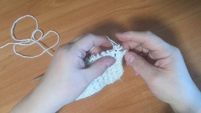 Крупная двусторонняя изнанка Вязание узоров спицами