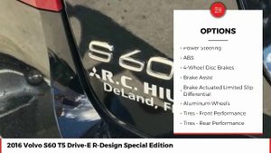 2016 Volvo S60 T5 Drive-E R-Design Special Edition Used G2395092