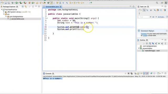 Java Programming: Basic Easy Steps to Declare Variables and Print Them in Java: Tutorial