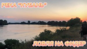 ЛОВЛЯ НА ФИДЕРНУЮ ОСНАСТКУ. РЕКА КУБАНЬ.