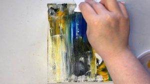 Scraping Technique; Easy Abstract Art Tutorial / Gerhard Richter Style