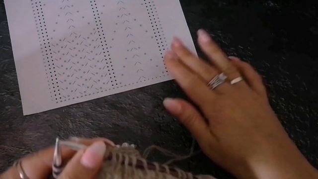 Платье спицами 1 часть.