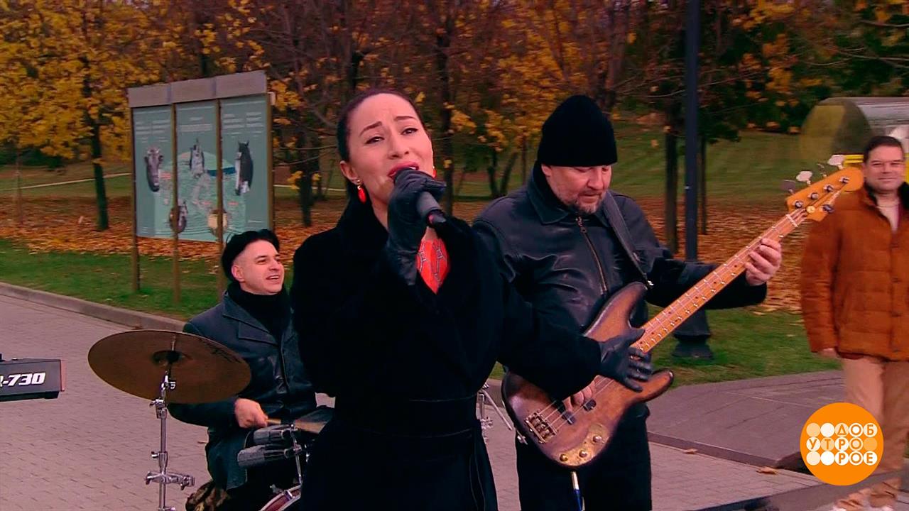 Дарья Винокурова и кавер-группа "Ретромания". Доброе утро. Фрагмент выпуска от 17.10.2022