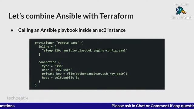 Using Ansible with Terraform | Ansible Real Life | techbeatly