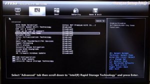MSI® HOW-TO setup RAID in the BIOS setup menu on MSI notebook