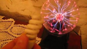 Плазменная лампа + лампа дневного света