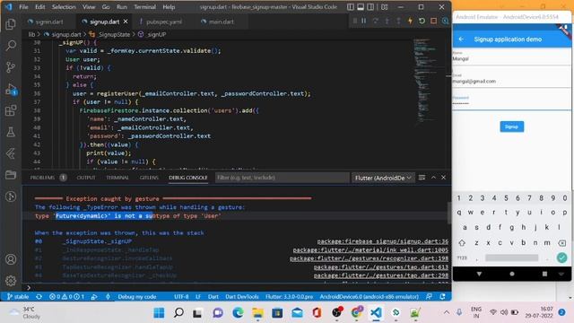 How to authenticate a user in firebase using Flutter ? | Flutter | FlutterWithFirebase