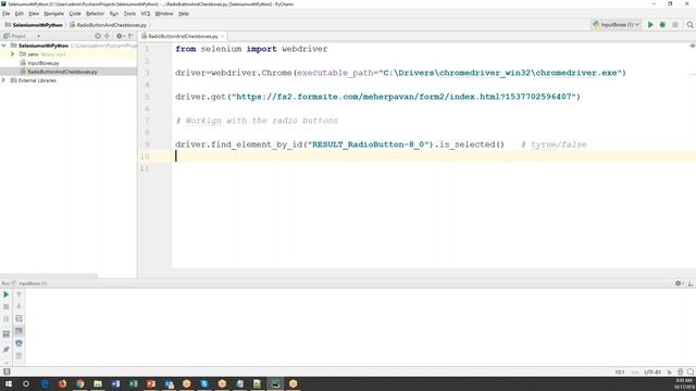 Selenium with Python Tutorial 9-Working with Radio buttons and Check boxes