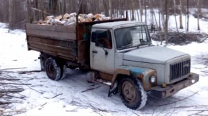 Вывоз дров с делянки ГАЗ 3507