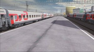 Прибытие поезда №91 Северобайкальск — Москва на вокзал Новосибирска | Trainz 19