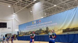 Гиревой спорт. Ветераны. ДЦ.  Д. Пономарёв 100 подъёмов, А. Захаров 105 подъёмов!!!