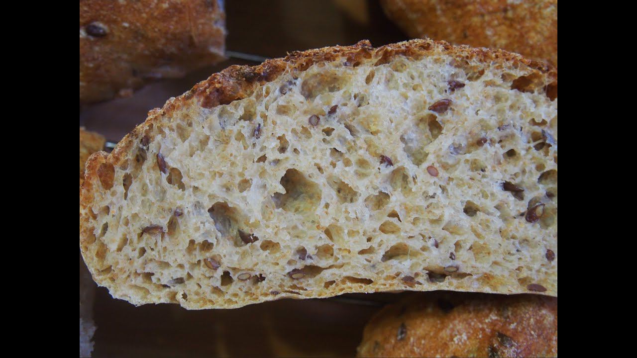 Цельнозерновой хлеб со льном(и без), на кмкз