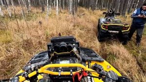Классная катка на Стелс Гепард 650, BRP 500, Аодес 1000, 4 болота на пролом, жесть смотреть до конц