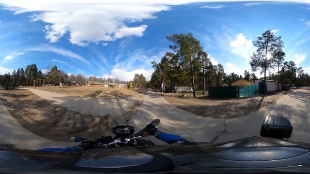 360 видео с мотошлема. 3 часть. Панорамное видео с GoPro MAX напрямую с камеры.