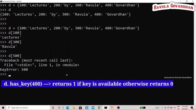 [Python in Telugu]: Dictionaries in Python | Python Dictionary (Create, Access, Update, Delete)