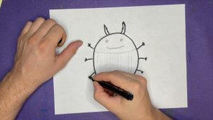 Как нарисовать Жука Легко/ Рисование для детей