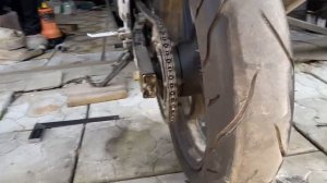 Как натянуть цепь мотоцикла