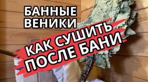 Три способа как сушить веники ПОСЛЕ бани