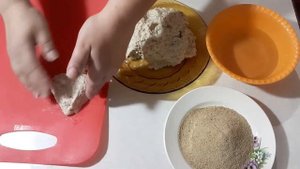 Кальмаровые треугольники в панировке