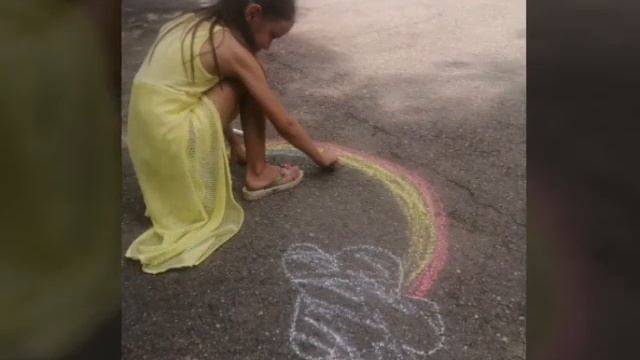 Всероссийская Акция "Я рисую мелом" Дом Культуры х. Школьный, Крымский район. смотреть онлайн