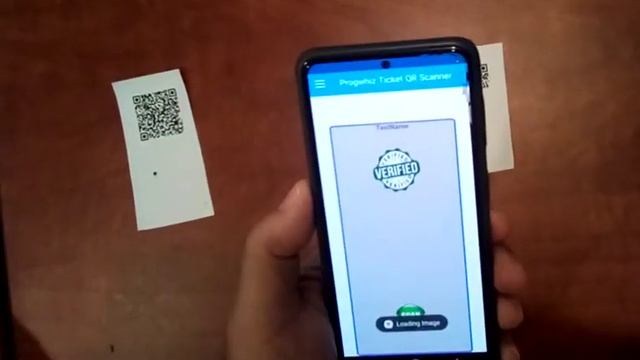 Progwhiz Ticket QR Code validation App