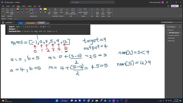Leetcode #704 - binary search in Java