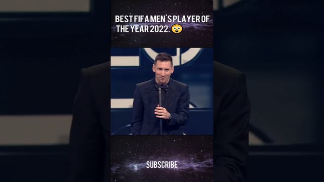 Footballer Lionel Messi wins the Best FIFA Men's Player of the year 2022 😲 GOT.