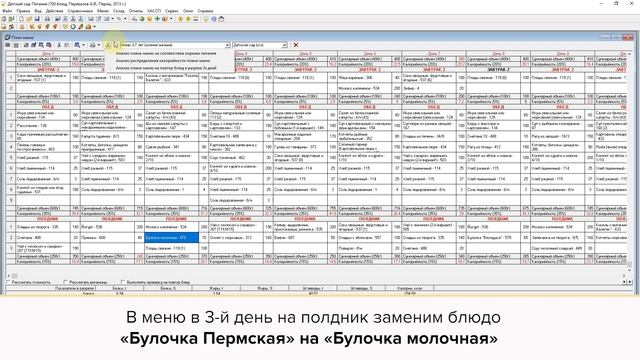 Работа в программе «Детский Сад: Питание» смотреть онлайн