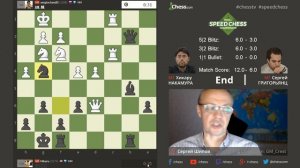 Григорьянц - Накамура, 19 партия, 1+1. Система Уйтелки. Speed chess 2017. Шахматы. Сергей Шипов