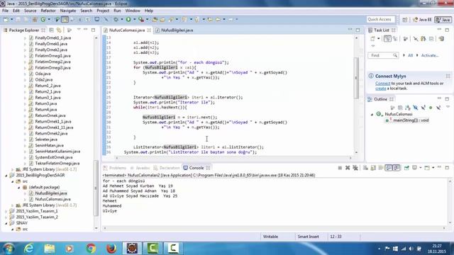 70 Java Öğreniyoruz  9  ArrayList ve Iterator,ListIterator