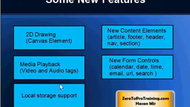 HTML5 Training Series (HTML 5) - Tutorial 1 - What Is HTML5?