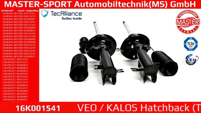16K001541| SHOCK ABSORBER KIT | Master-Sport-Automobiltechnik (MS) GmbH смотреть онлайн