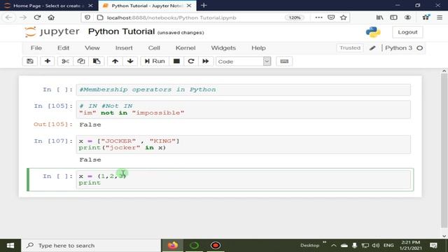 Membership Operators In Python | Python 4 You | Lecture 38