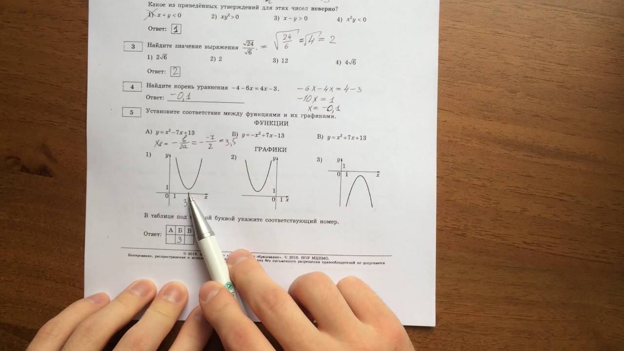 Модуль Алгебра ОГЭ математика. Ященко