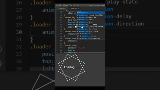 Css Loading Animation - Html CSS Animation Effects #loadinganimation #cssanimation #css #shortsindi