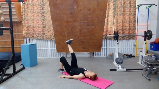 Ягодичный мост + прямая нога вверх смотреть онлайн