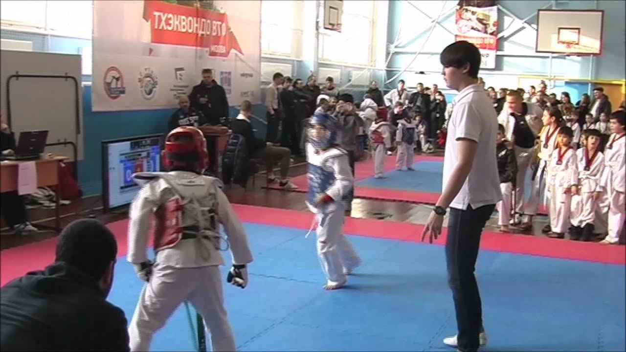 Taekwondo WTF. Первенство МЦ Галерис 26.01.2014 Гейдаров-Маккамов