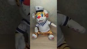 Мягкая поющая и танцующая игрушка Тигр-морячок 30 см 6песен 280-906