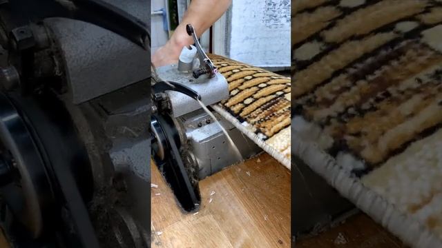 РЕЖЕМ КОВРОВУЮ ДОРОЖКУ ПО РАЗМЕРАМ ?? #Раскрой #Оверлок #Ковер #Магазинковров #Мастеркласс