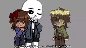 "How Fanon Sans and Chara Relationship looked like V.s My AU" || Undertale ||