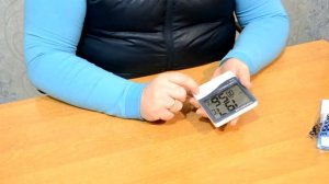 Цифровой термометр часы гигрометр LCD 3 в 1 HTC-1